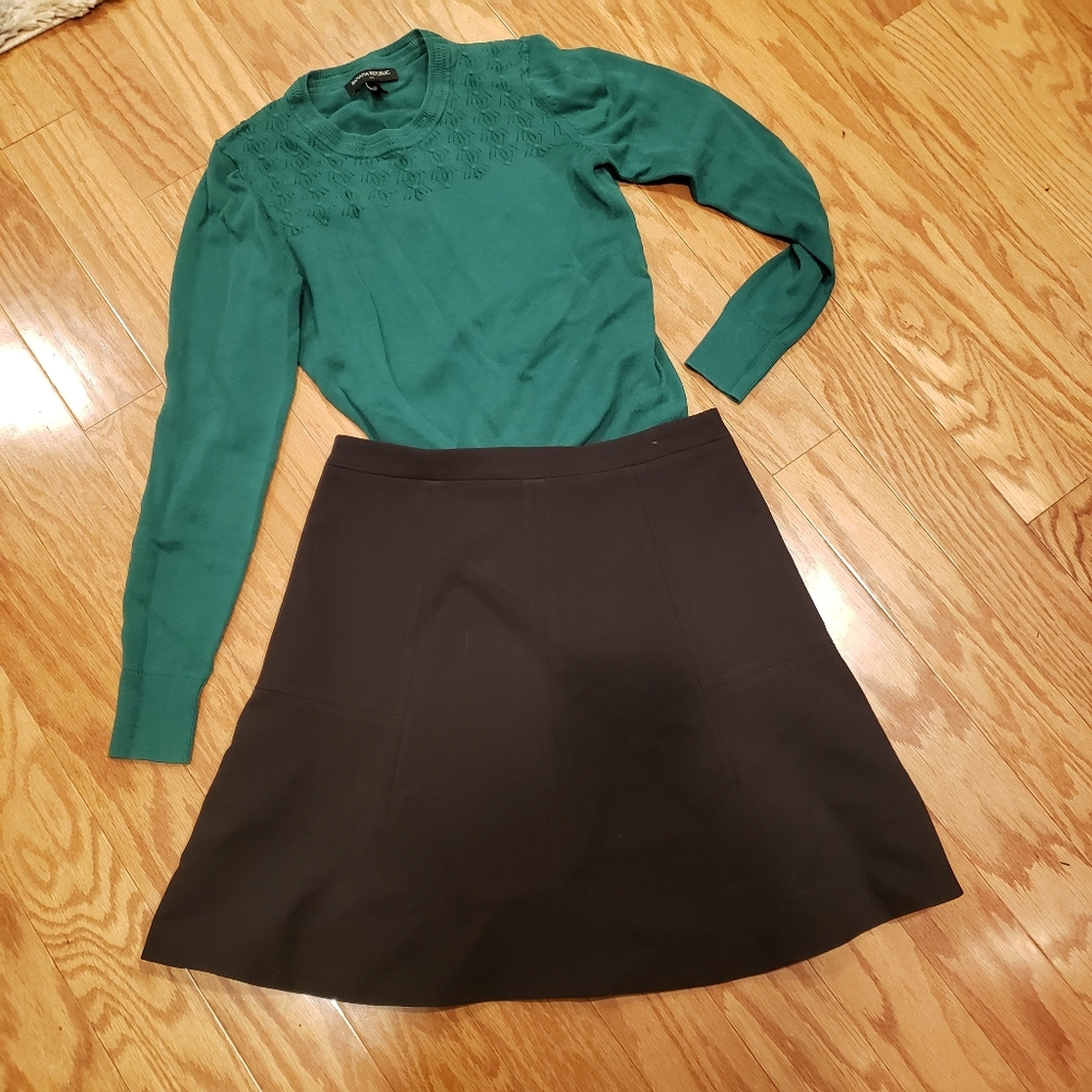 J Crew Black Mini Skirt Size 0